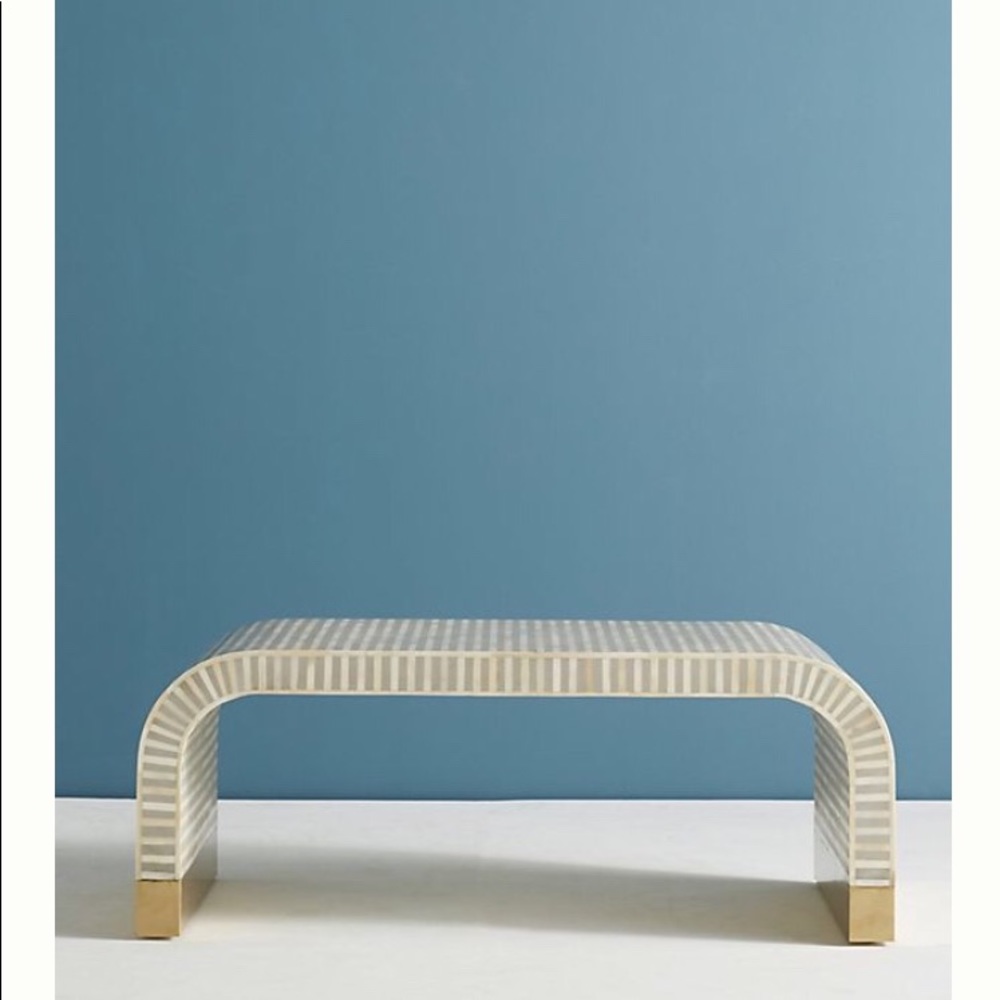 Bone Inlay coffee table - Picture 4 of 5